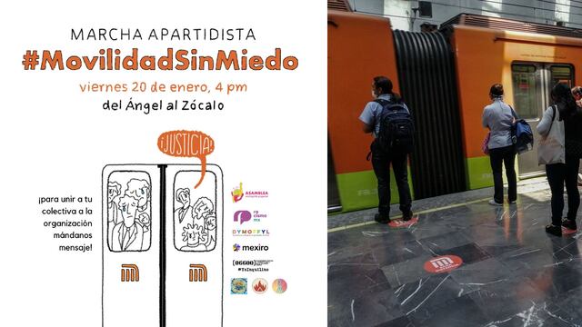 "Movilidad sin miedo", convocan a marchar por seguridad en Metro CDMX