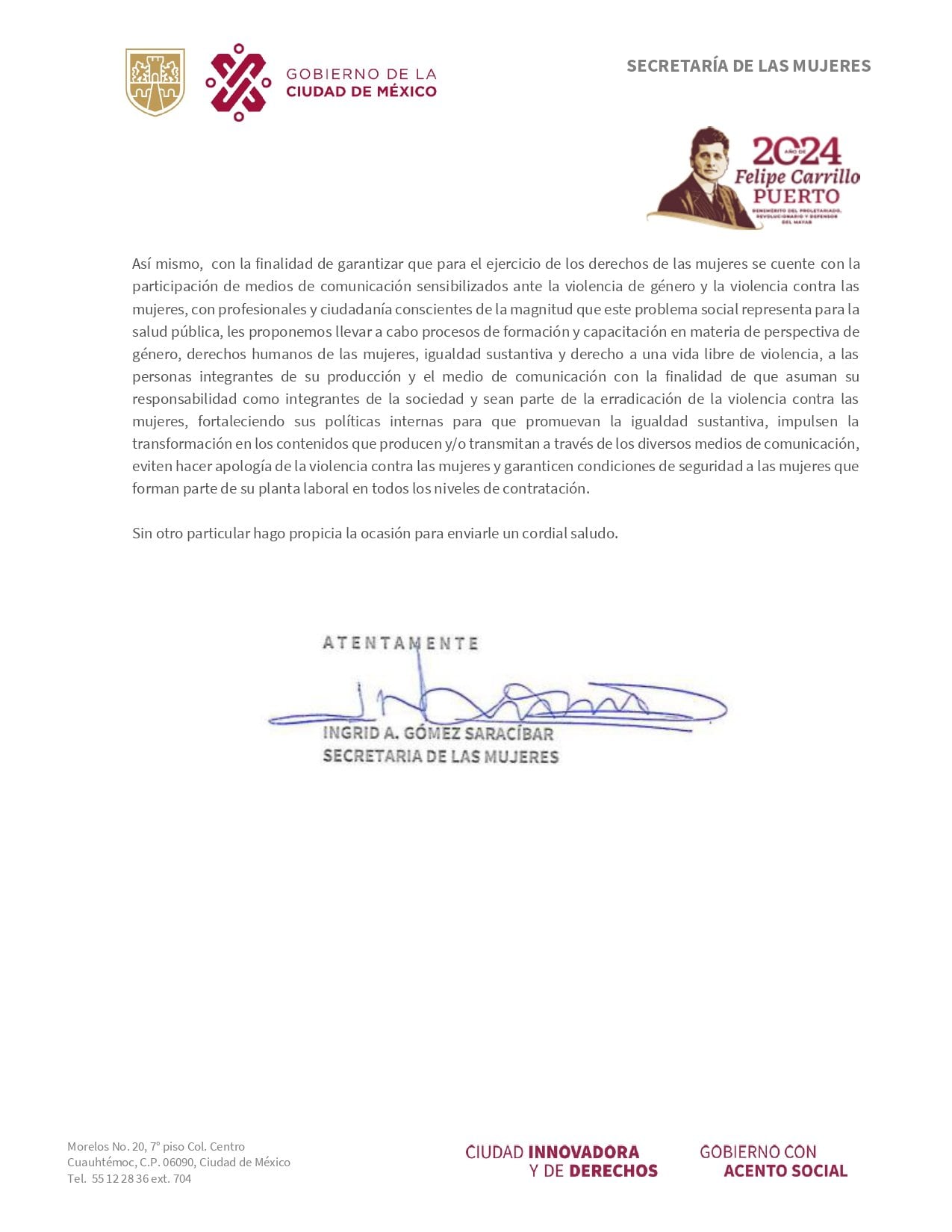Carta del gobierno de la CDMX a la producción de La Casa de los Famosos México 2024