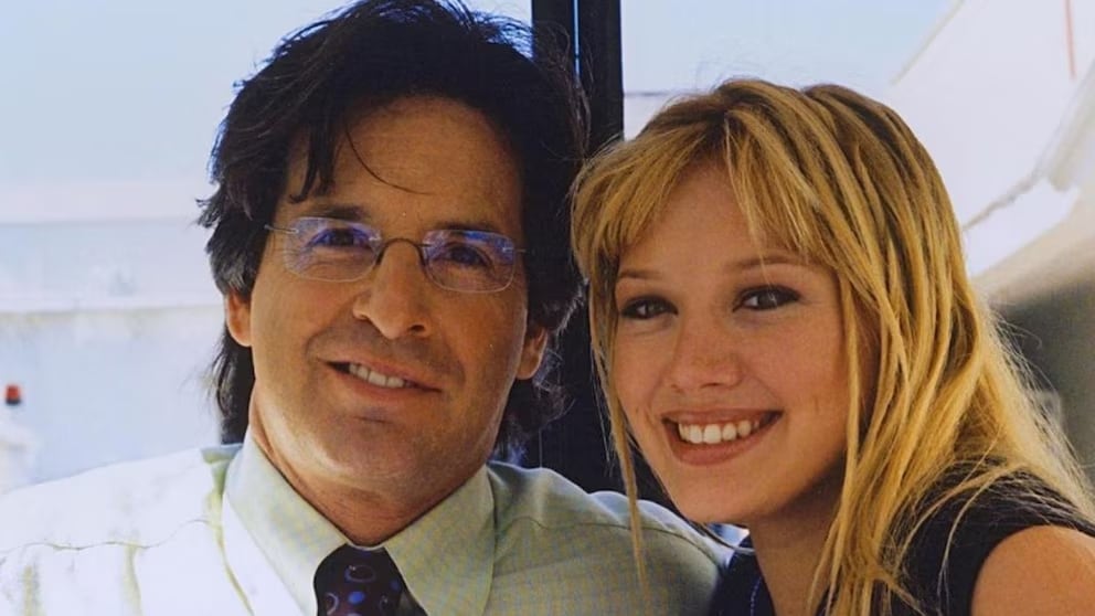Robert Carradine y Hillary Duff en Lizzie McGuire