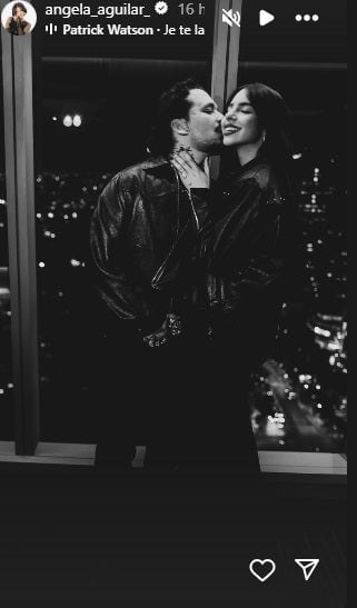 Ángela Aguilar comparte foto junto a Christian Nodal