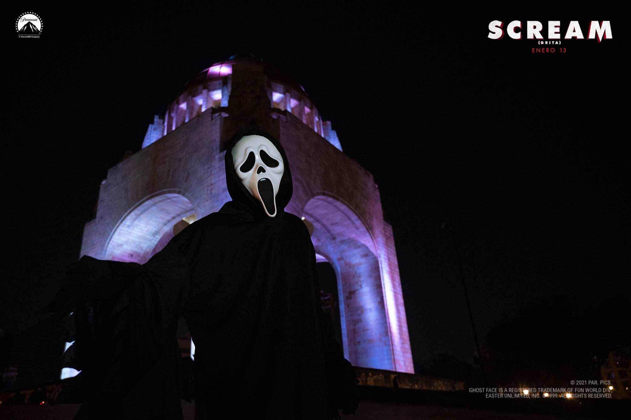 'Scream 5': Ghostface en el Monumento a la Revolución