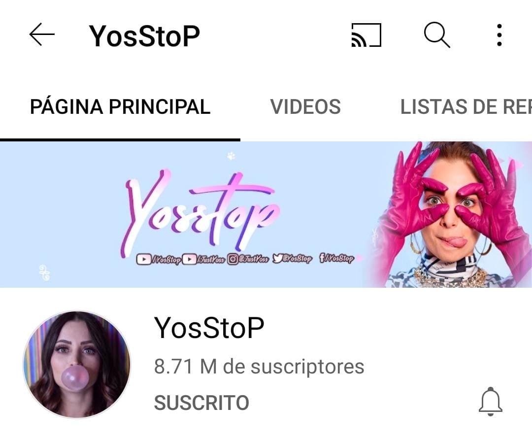 Canal de Youtube YosStop