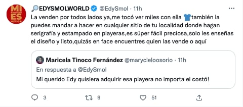 Edy Smol regala su diseño de México te AMLO