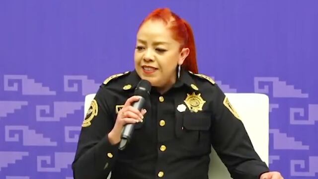 Lucía Karen Pérez Ortiz, inspectora General de la policía de la CDMX