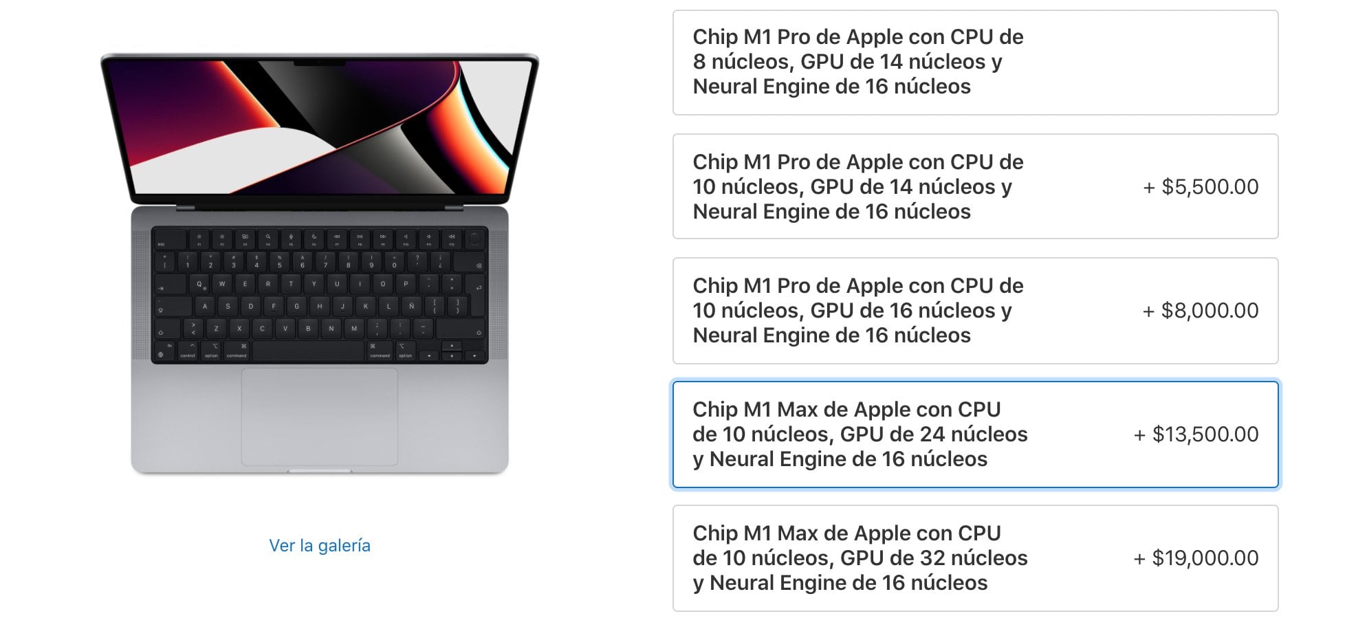 Precios nuevas MacBook Pro 14 y 16 pulgadas