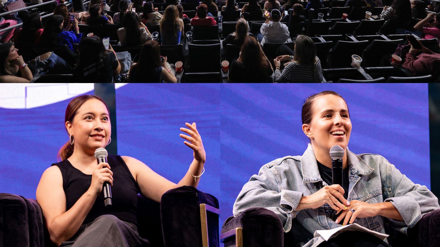 Katya Echazarreta y Saskia Niño de Rivera compartieron los desafíos que han enfrentado como profesionistas y madres