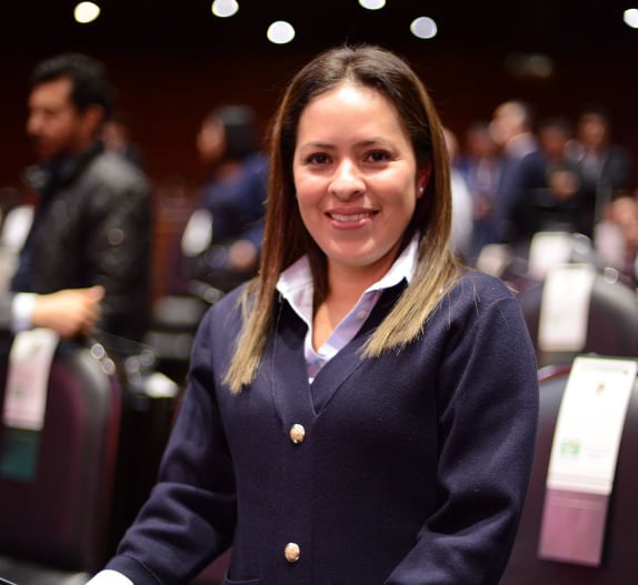 Karen Castrejón Trujillo, dirigente del Partido Verde