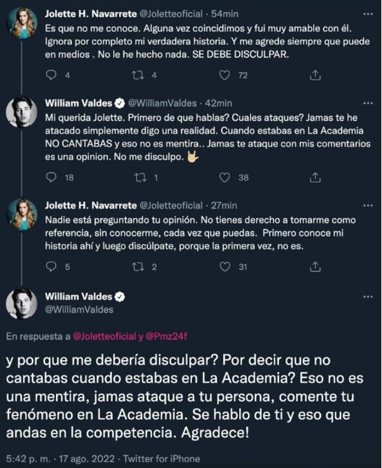 Jolette y William Valdés