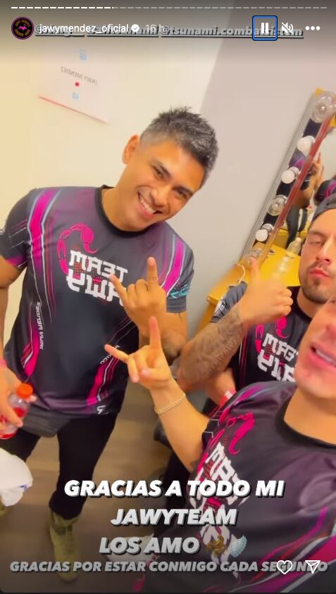 Jawy Méndez agradeció a su equipo tras perder en su debut