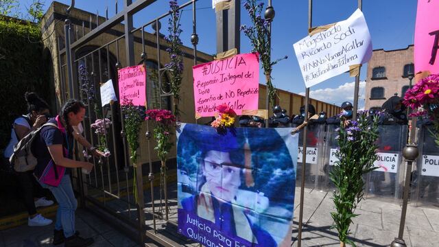 Protesta por el feminicidio de Fátima Quintana