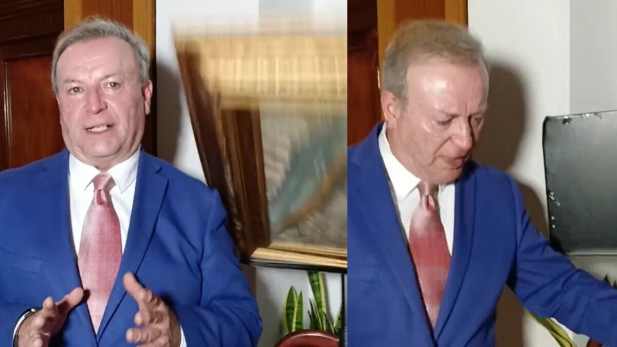 VIDEO: Líder de FRENA es golpeado por un cuadro de la Virgen de Guadalupe