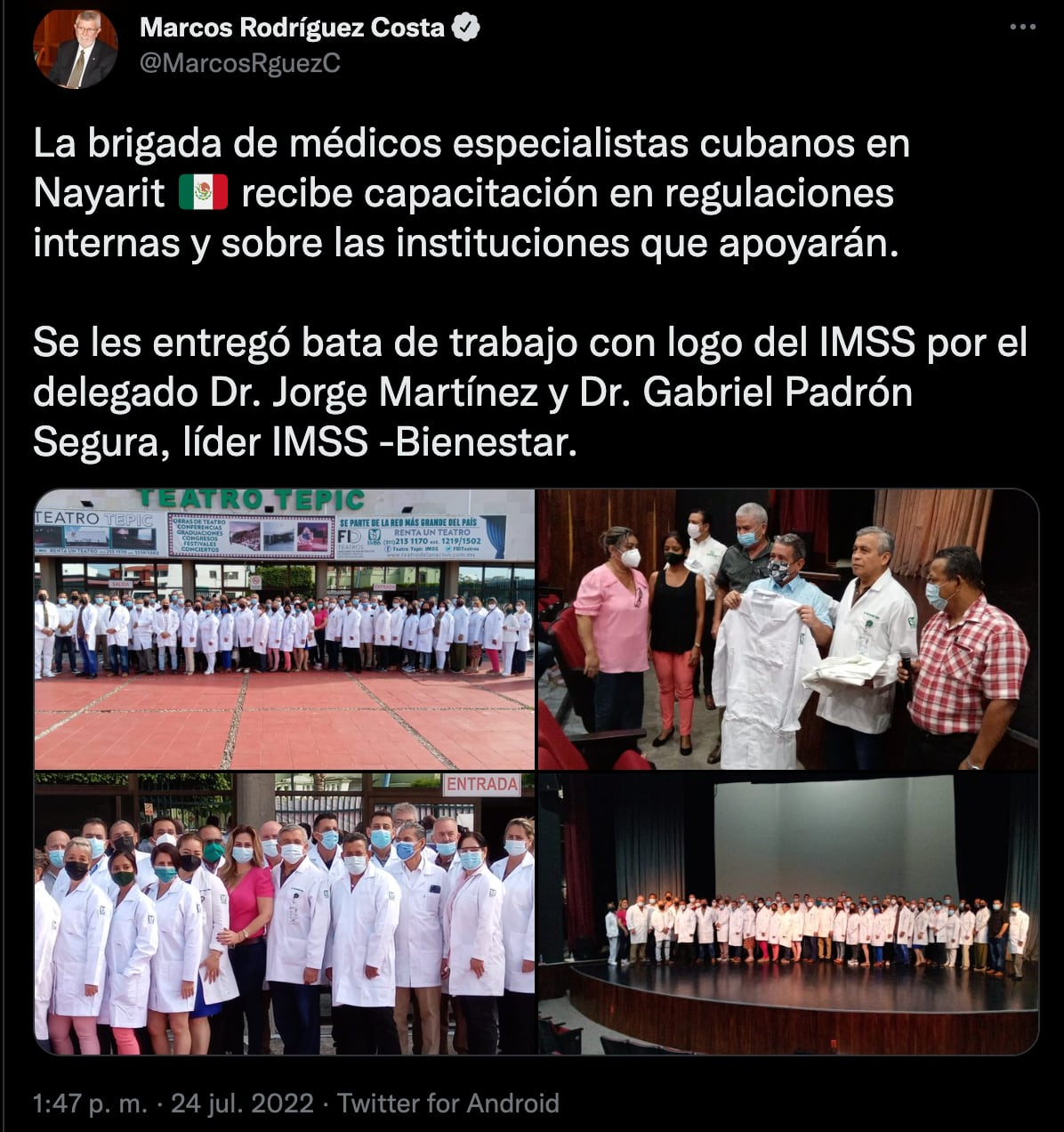 Médicos cubanos ya trabajan en Nayarit