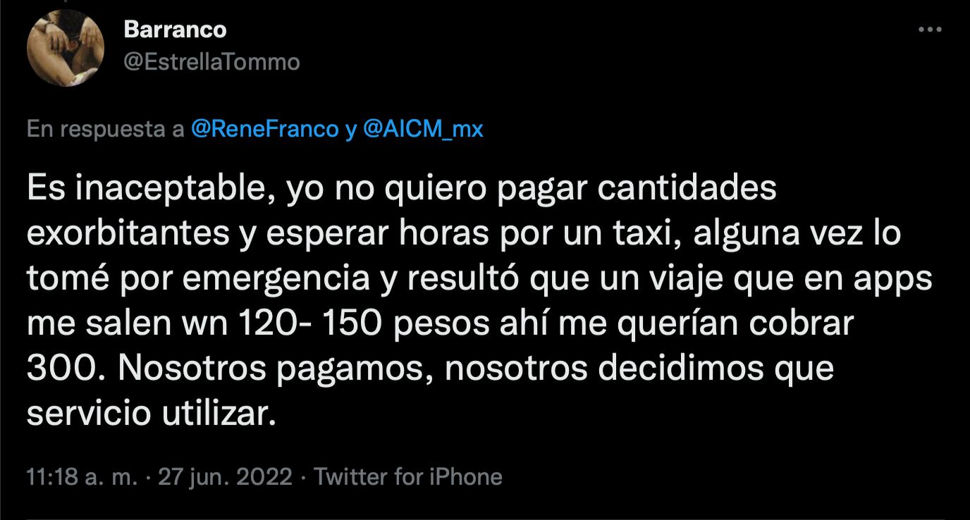 Usuarios se quejan del servicio de taxis del AICM, denuncian altos precios y mucho tiempo de espera