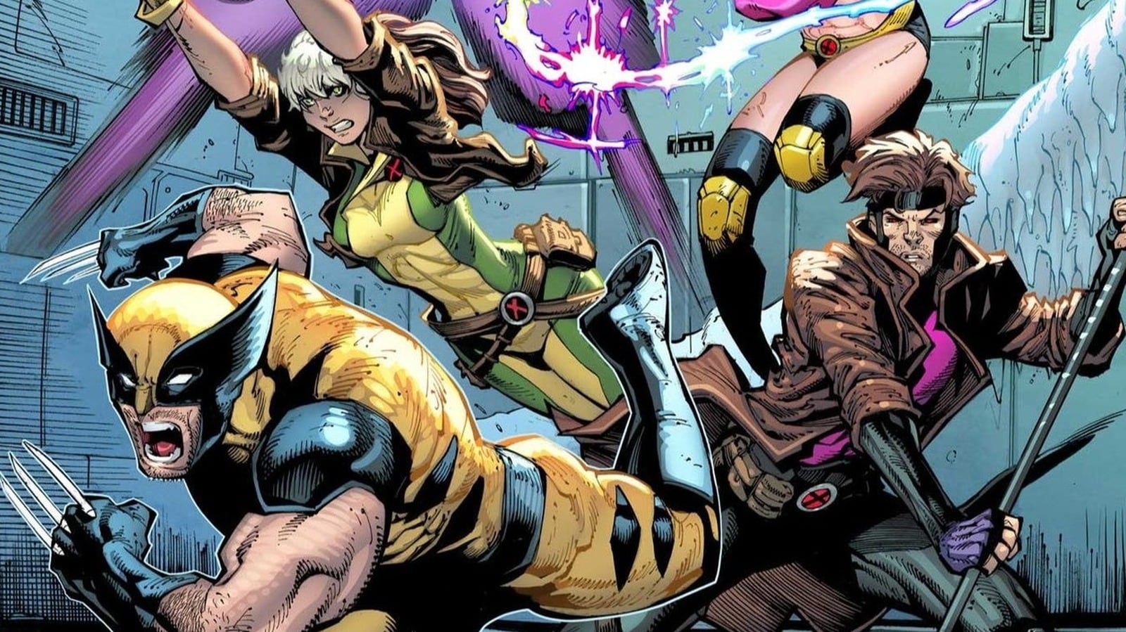 Wolverine, Rogue y Gambito de los X-Men