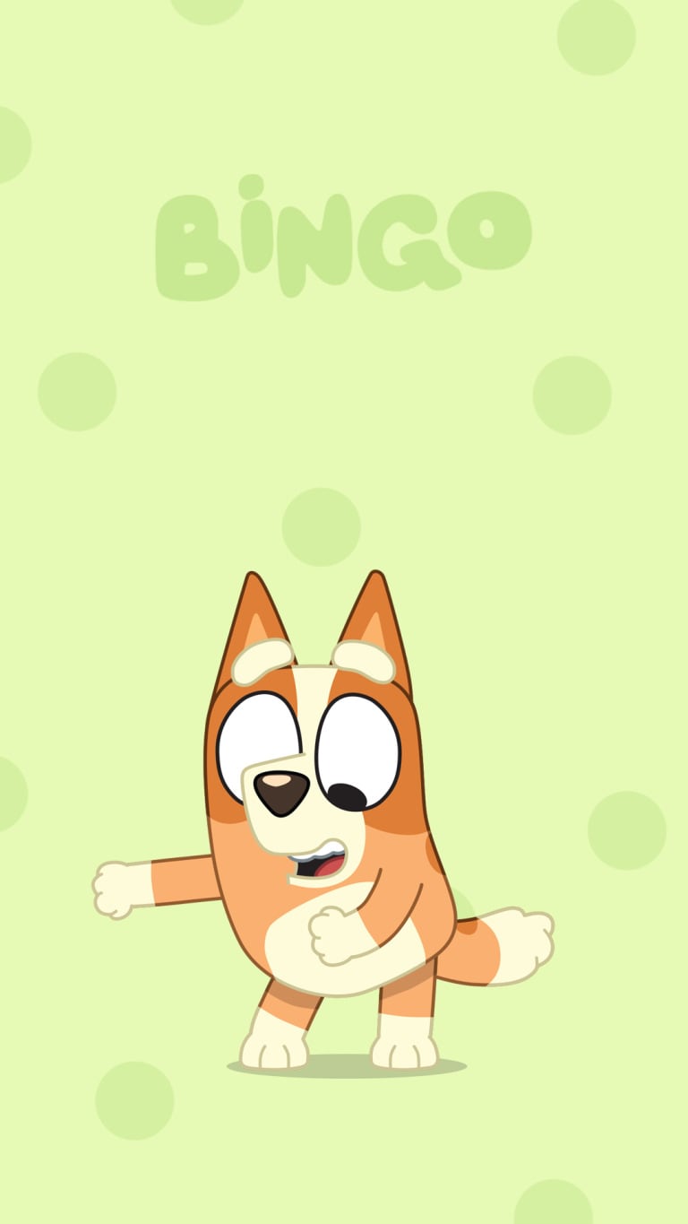 Fondo de pantalla de Bingo, hermana de Bluey