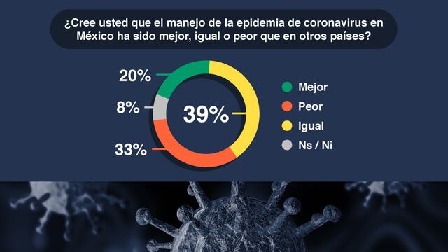 La mayoría aprueba manejo de epidemia.