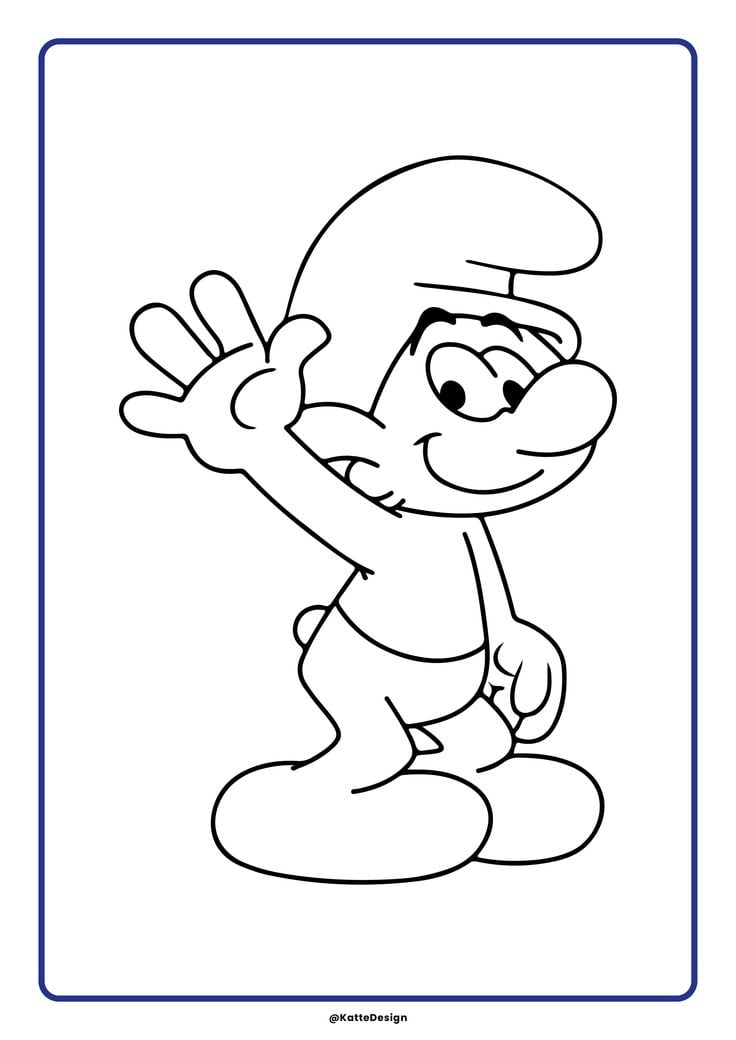 Dibujos de Los Pitufos para colorear