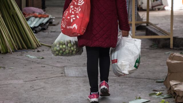 Uso de bolsas reutilizables en CDMX.