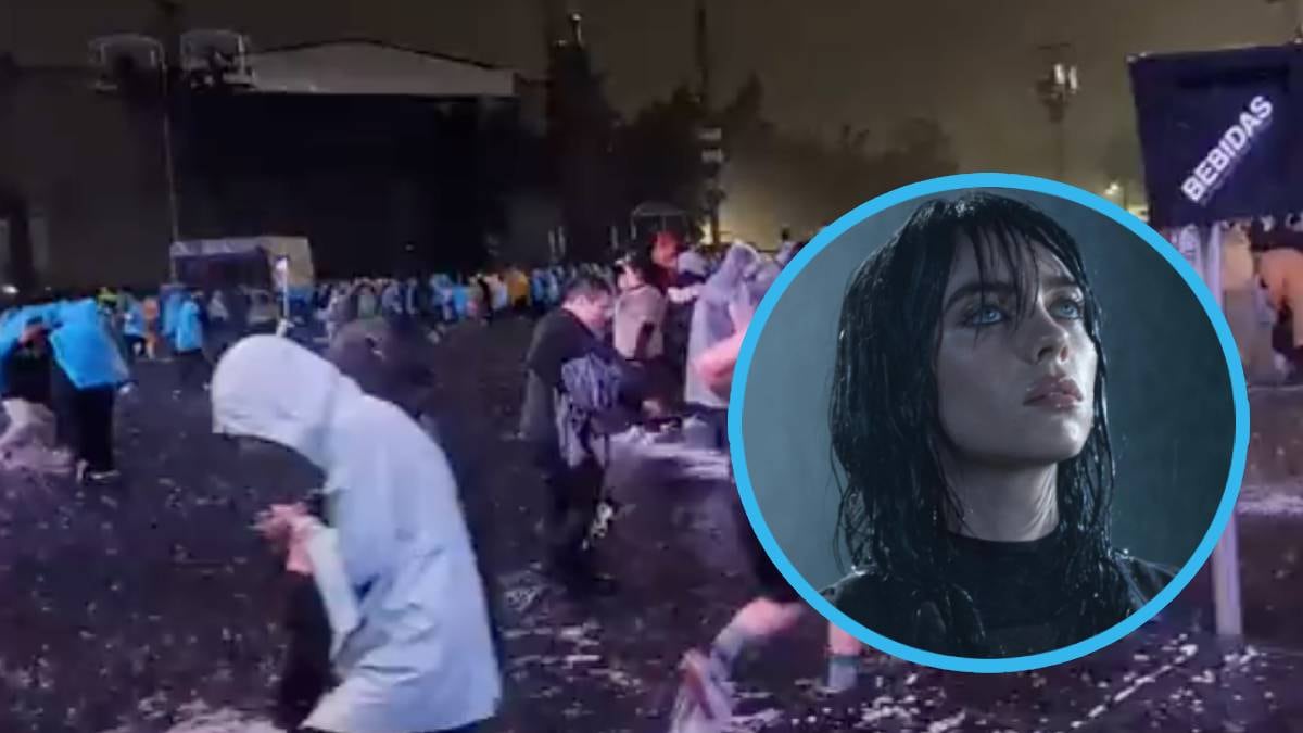 Lluvia pone nerviosos a fans de Billie Eilish; aseguran que el Foro Sol se inundó
