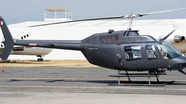 Helicóptero que se robaron del AICM