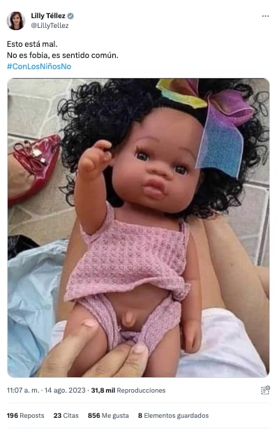 Lilly Téllez lanza comentario transfobico