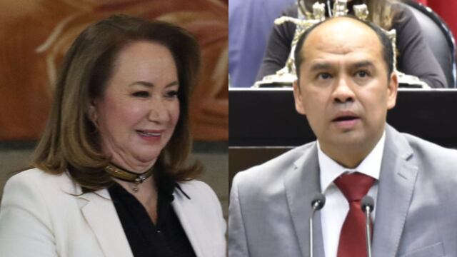 Yasmín Esquivel y el diputado de Morena Alejandro Robles