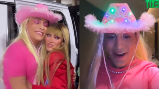 Kunno va de Mía Colucci a concierto de RBD y Anahí reaccionó al verlo desde el escenario.