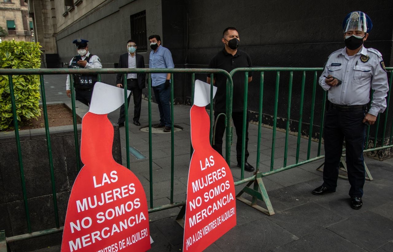 Protesta contra la gestación subrogada