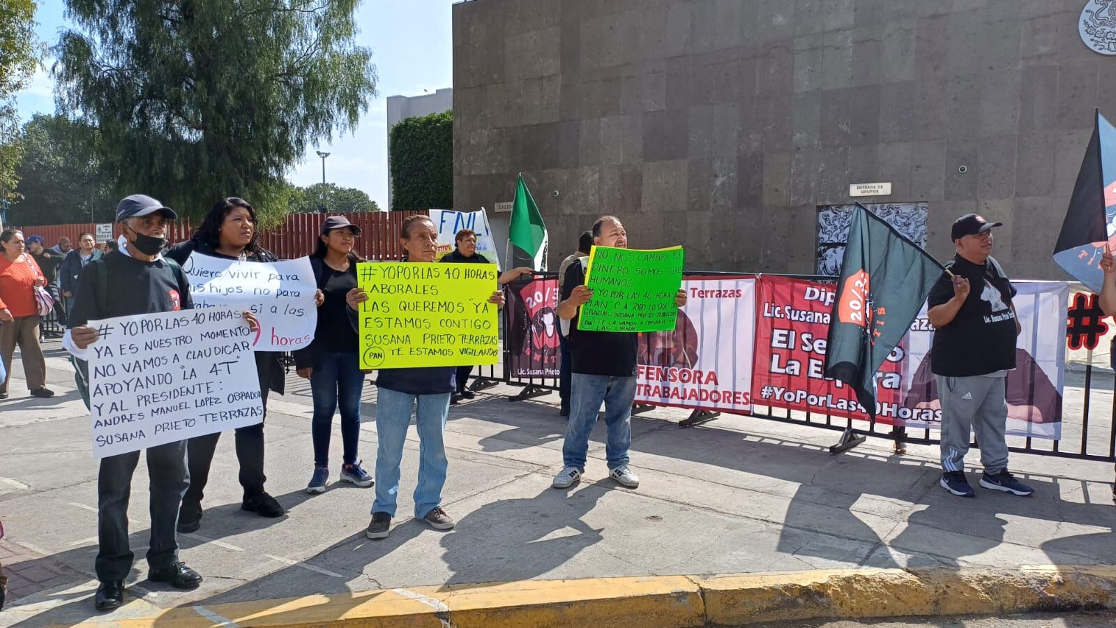 Protestan por la semana laboral de 40 horas