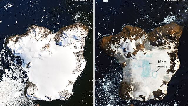Las fotografías tienen solamente 9 días de diferencia