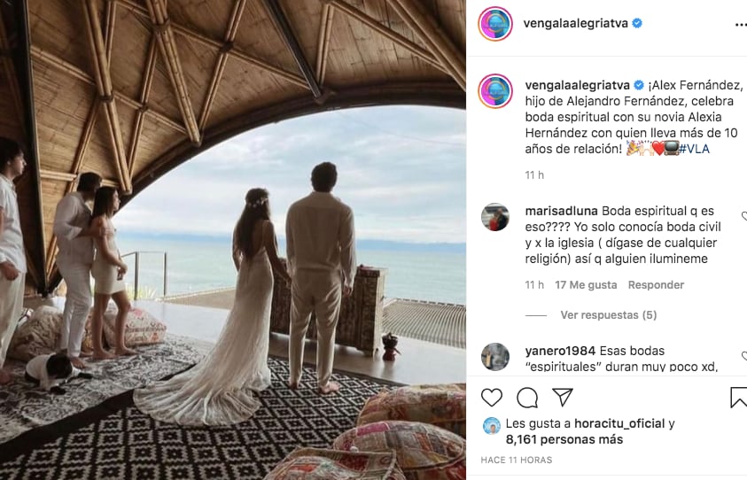 Alex Fernández y Alexia Hernández se casan
