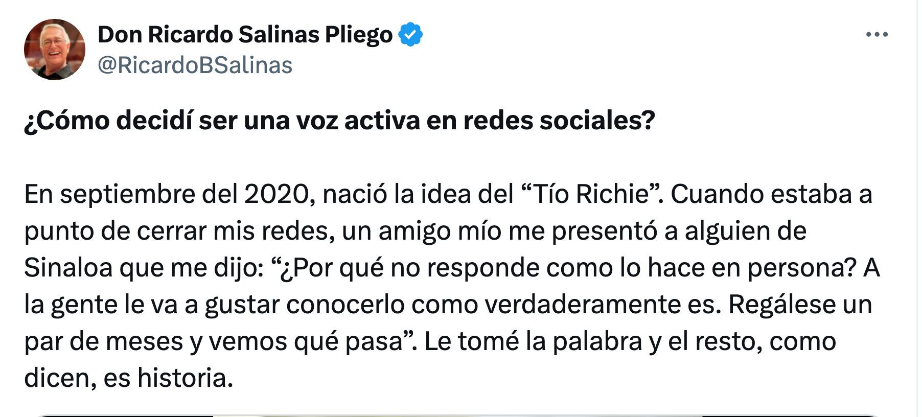 Ricardo Salinas Pliego en X