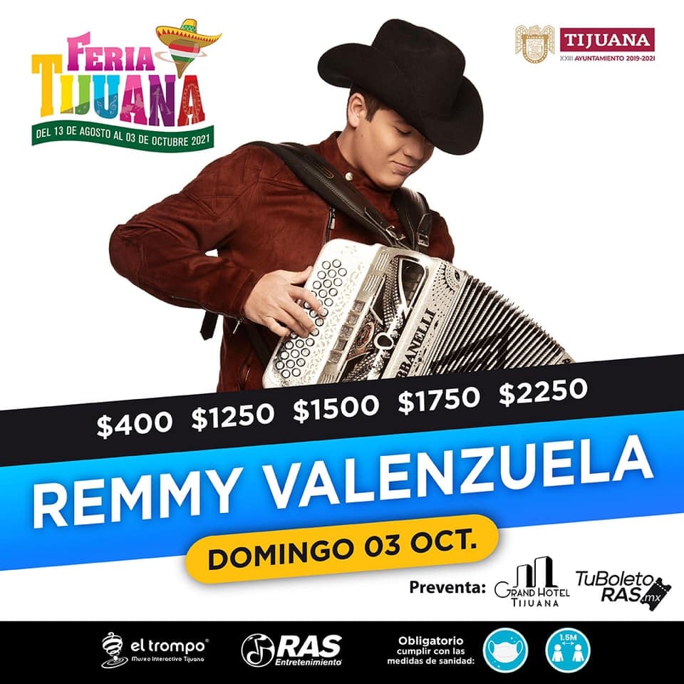 Remmy Valenzuela, cartel de la 'Feria de Tijuana'.