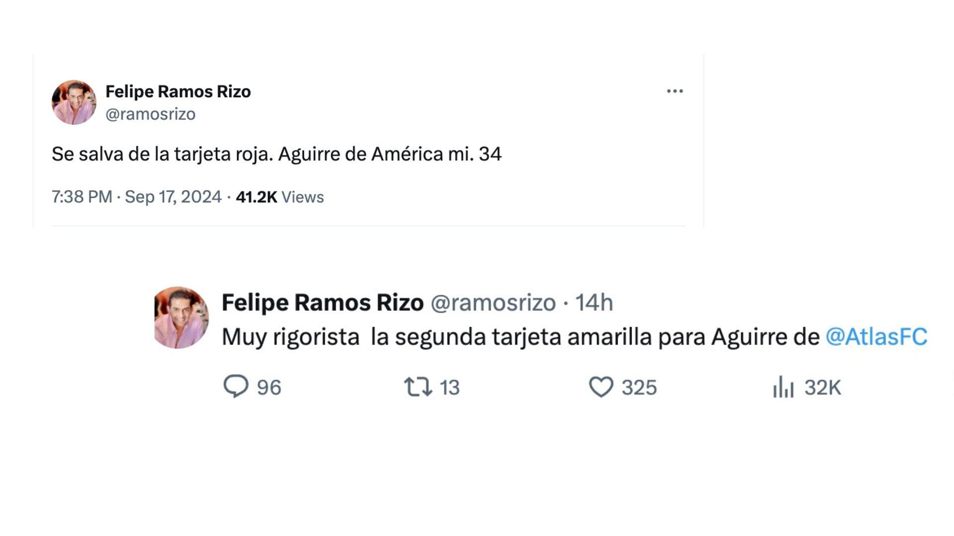 Felipe Ramos Rizo sobre el América vs Chivas.