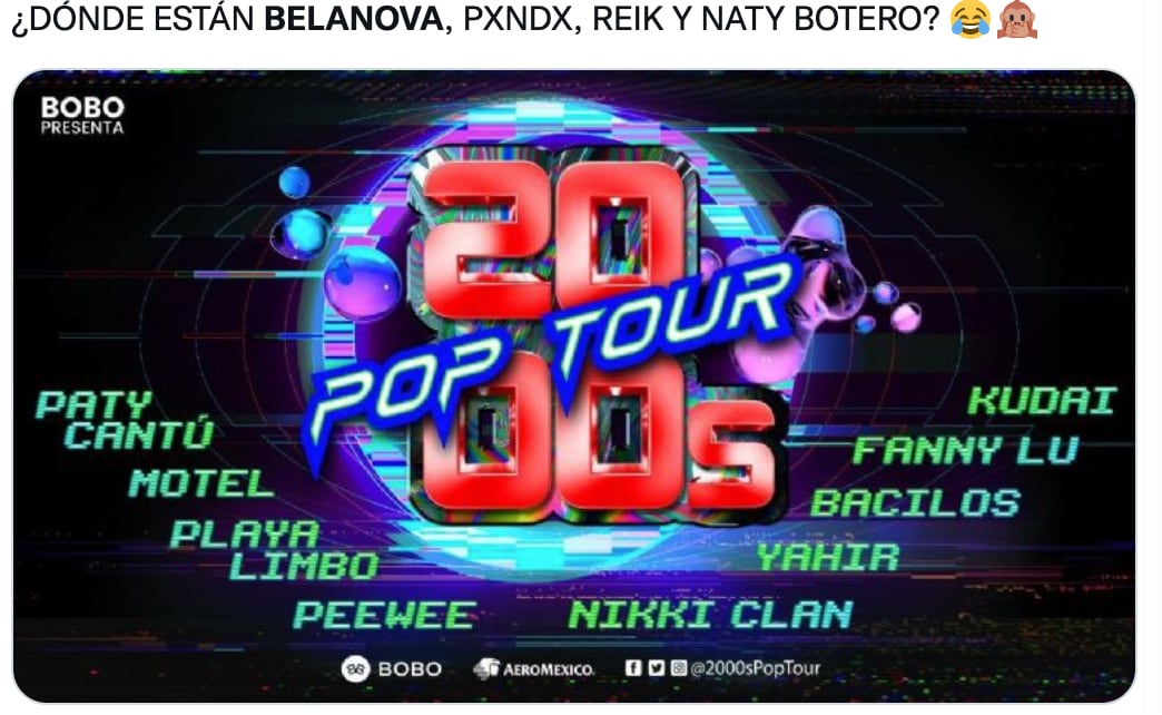Memes del WWWYFestival Y 2000 Pop Tour