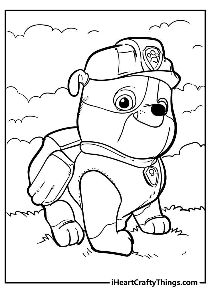 Dibujos de Paw Patrol en un día soleado de primavera