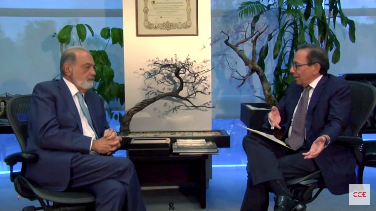 Carlos Slim y Carlos Salazar Lomelín