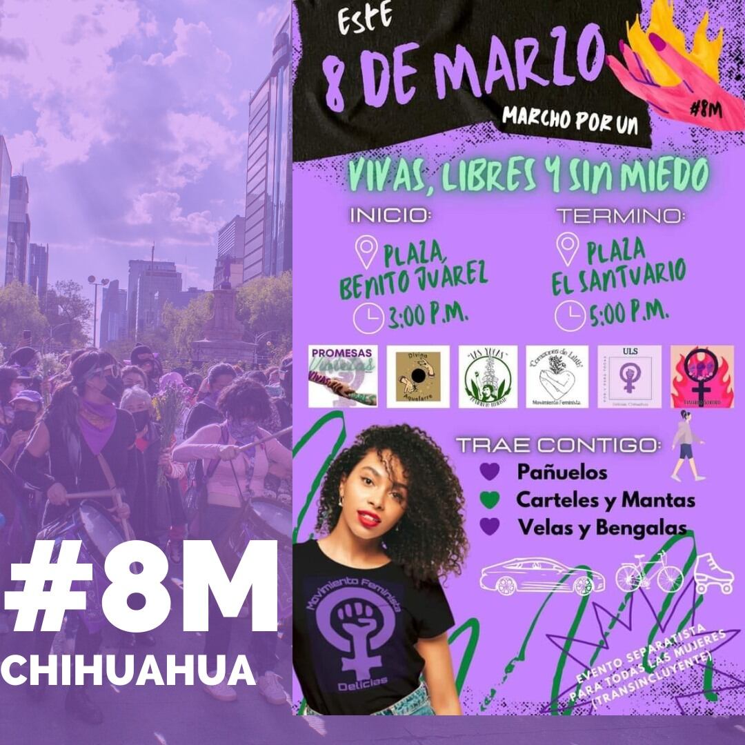 Marcha 8M en Chihuahua