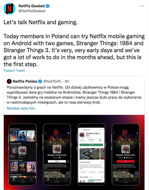 Netflix videojuegos