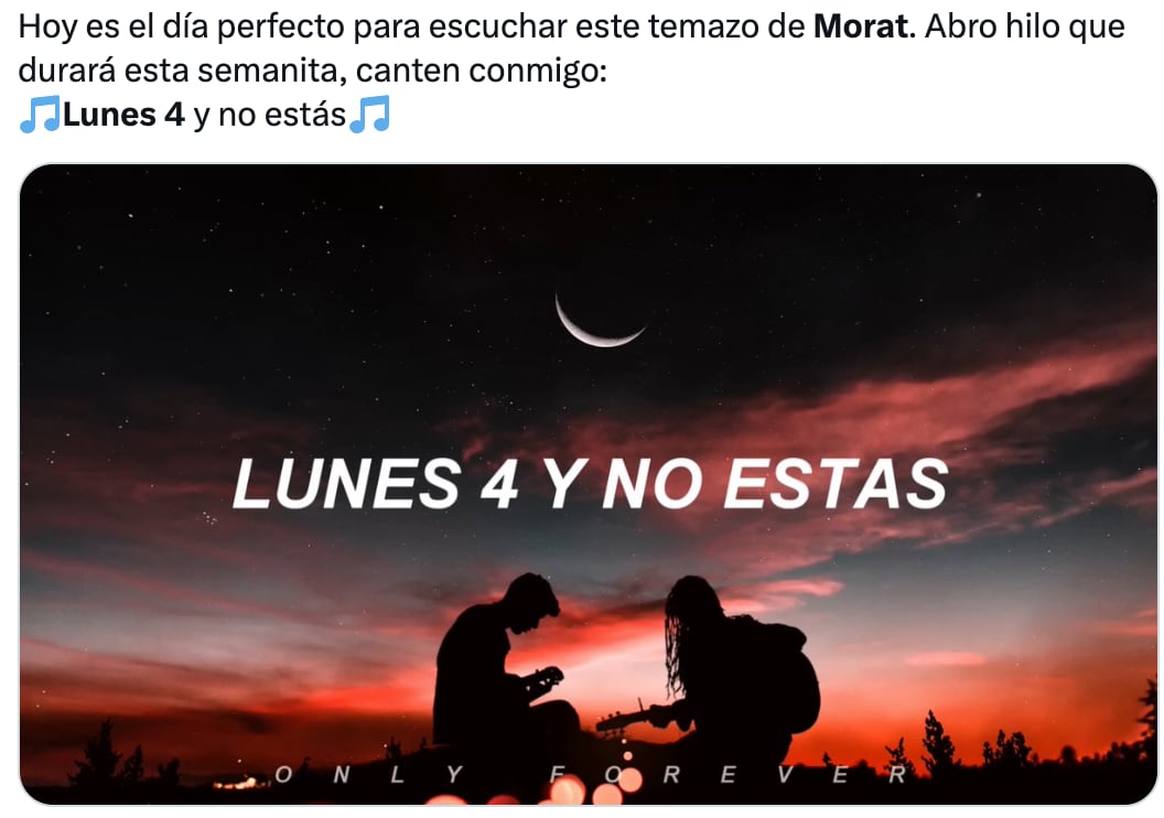 Esta es la canción de Morat para dedicar hoy lunes 4 de marzo