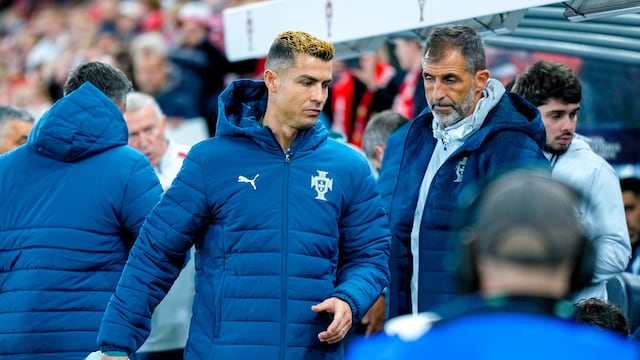 Cristiano Ronaldo se quedó en la banca de suplentes de Portugal ante Noruega en la Nations League