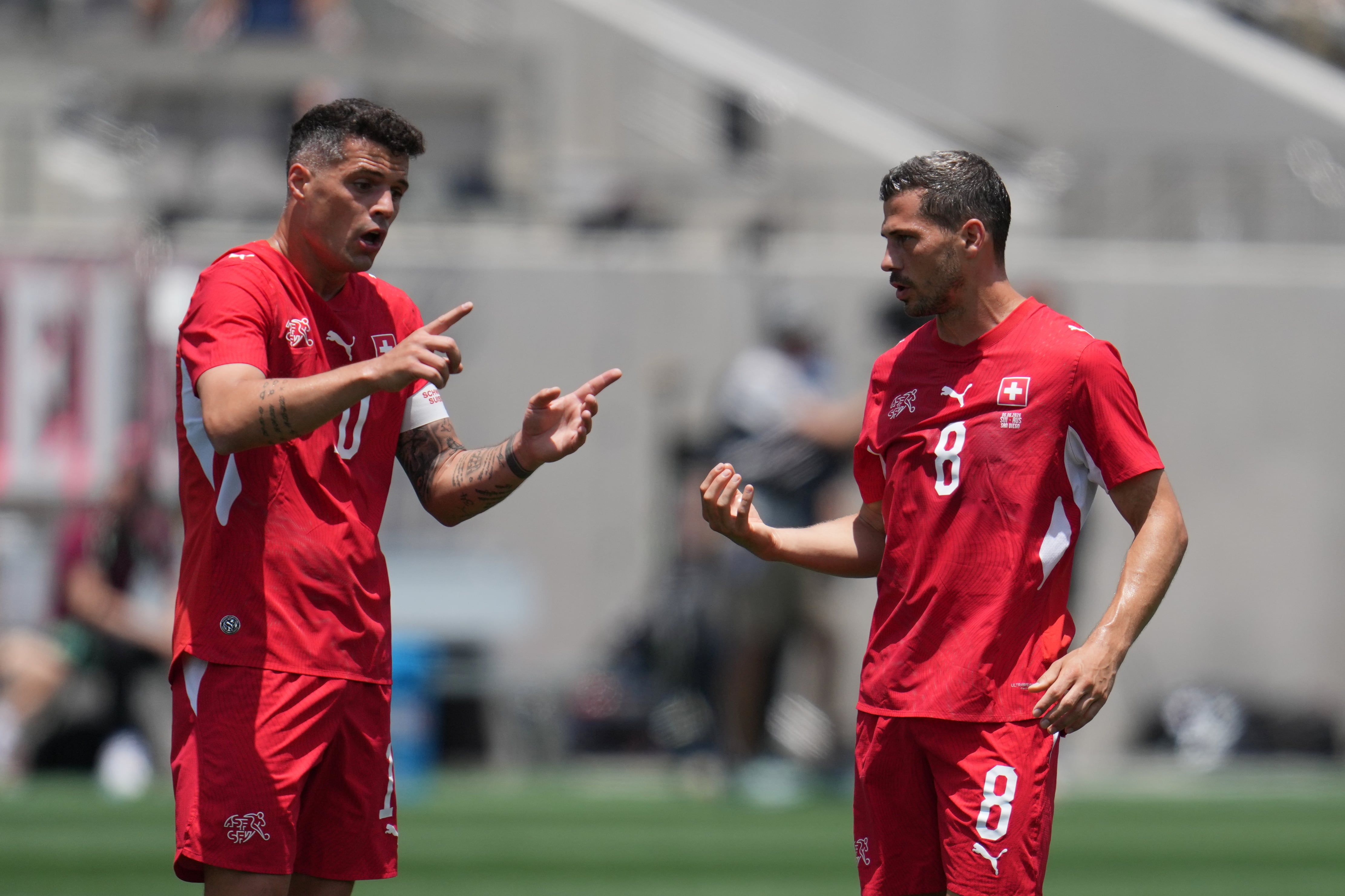 Granit Xhaka y Suiza se juegan gran parte de su futuro mundialista ante Bosnia.