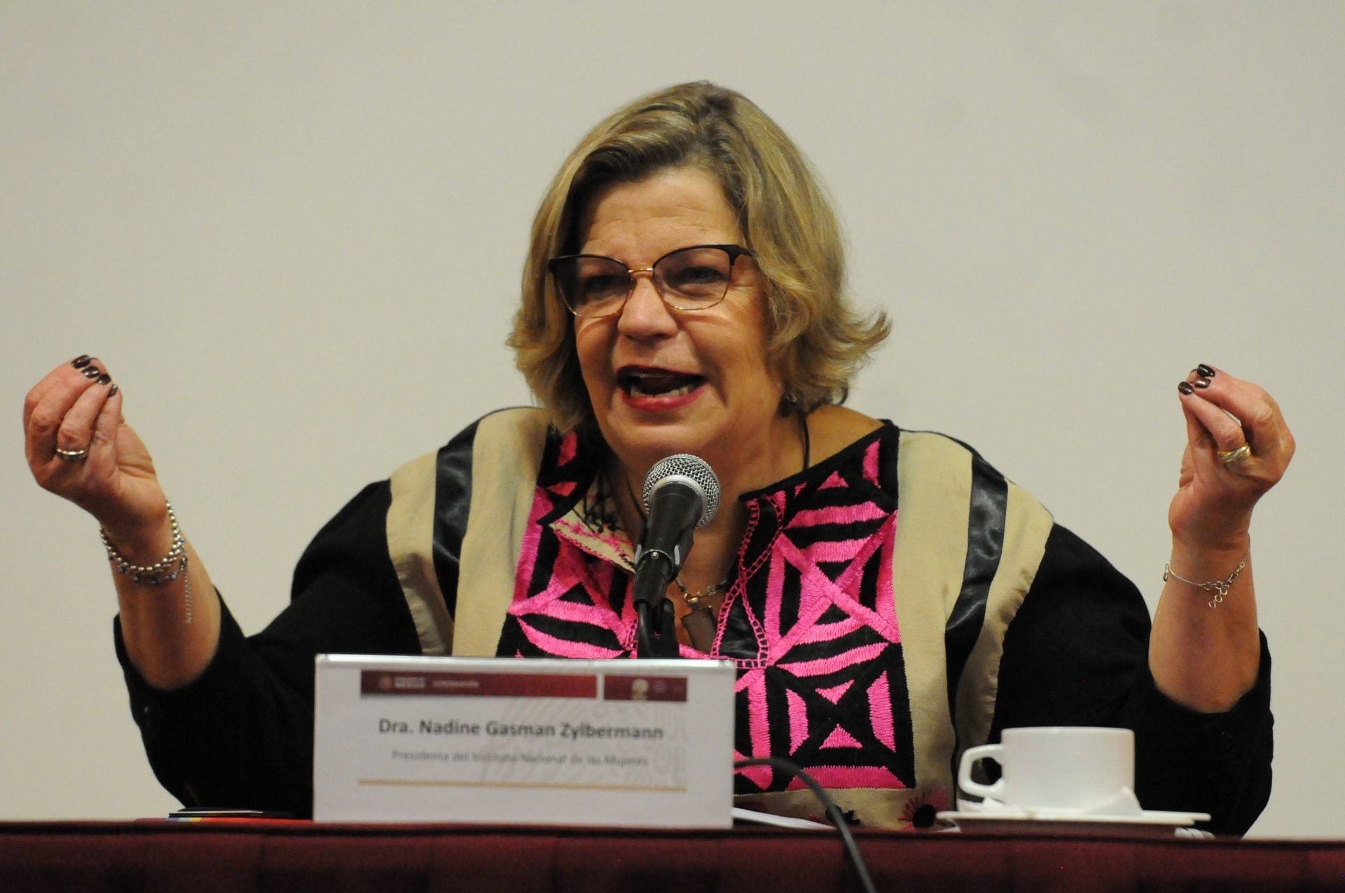 Nadine Gasman, titular del Inmujeres