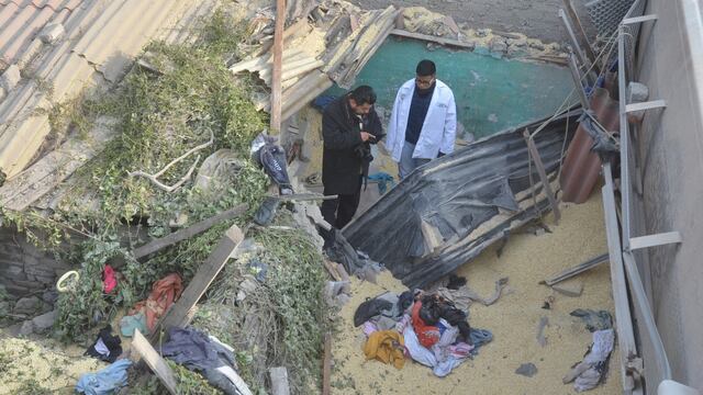 Maíz y escombros en Ecatepec.