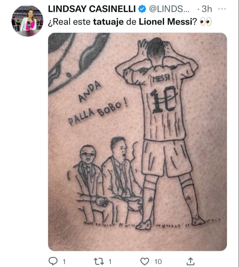 Tatuaje Lionel Messi.