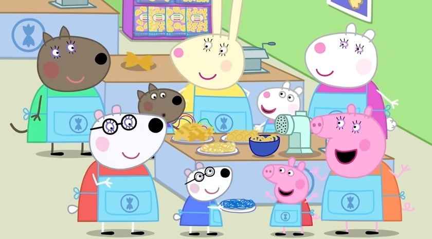Peppa Pig Día Mundial de la pasta