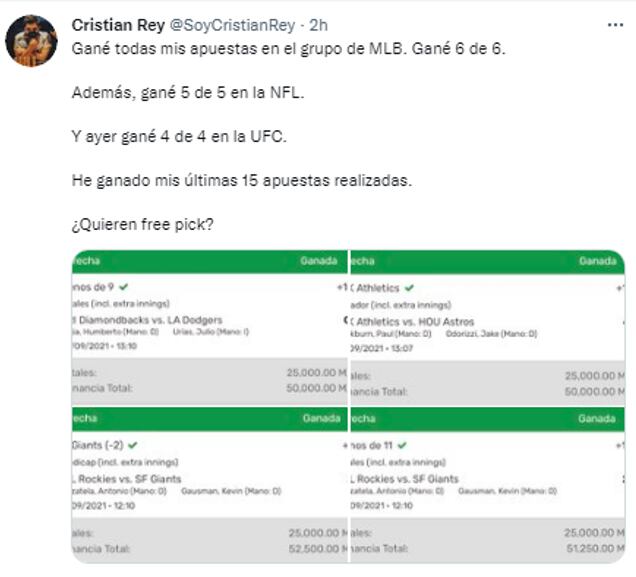 Apuesta Cristian Rey