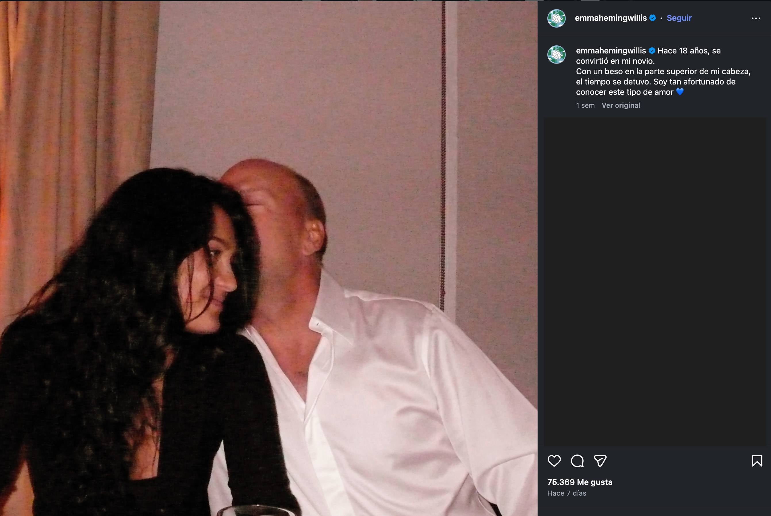 Emma Heming comparte mensaje de amor para Bruce Willis