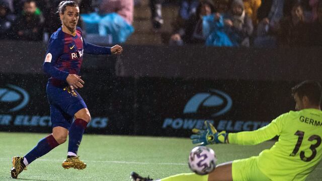 Griezmann marcó los dos goles ante el Ibiza