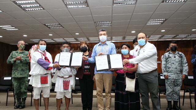 Atestigua Rutilio Escandón entrega de predio a 115 comuneros de Aldama